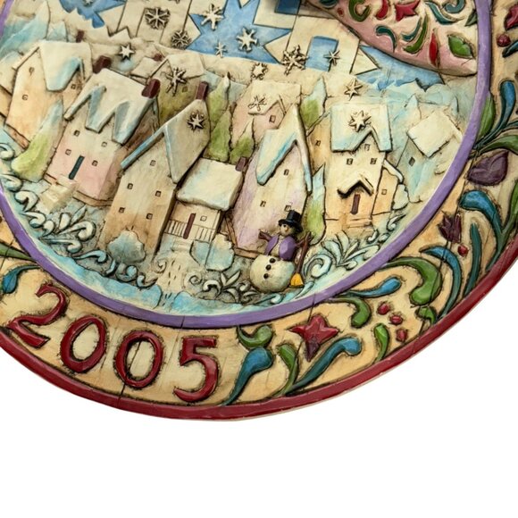 Jim Shore Heartwood‎ Creek 2005 Christmas 8”  Plate Sowing Joy Collectible Angel - Picture 10 of 13